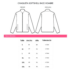 Chaqueta Softshell Race Hombre||Categorías Chaqueta Softshell Race Hombre||Categorías