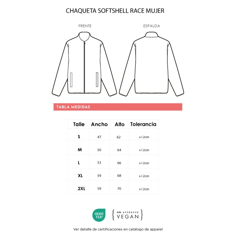 Chaqueta Softshell Race Mujer||Apparel - Abrigo Chaqueta Softshell Race Mujer||Apparel - Abrigo