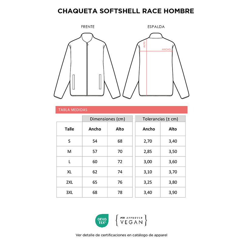Chaqueta Softshell Race Hombre||Categorías Chaqueta Softshell Race Hombre||Categorías