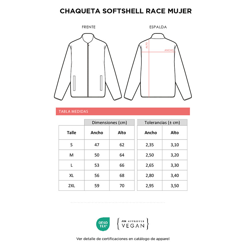 Chaqueta Softshell Race Mujer||Apparel - Abrigo Chaqueta Softshell Race Mujer||Apparel - Abrigo