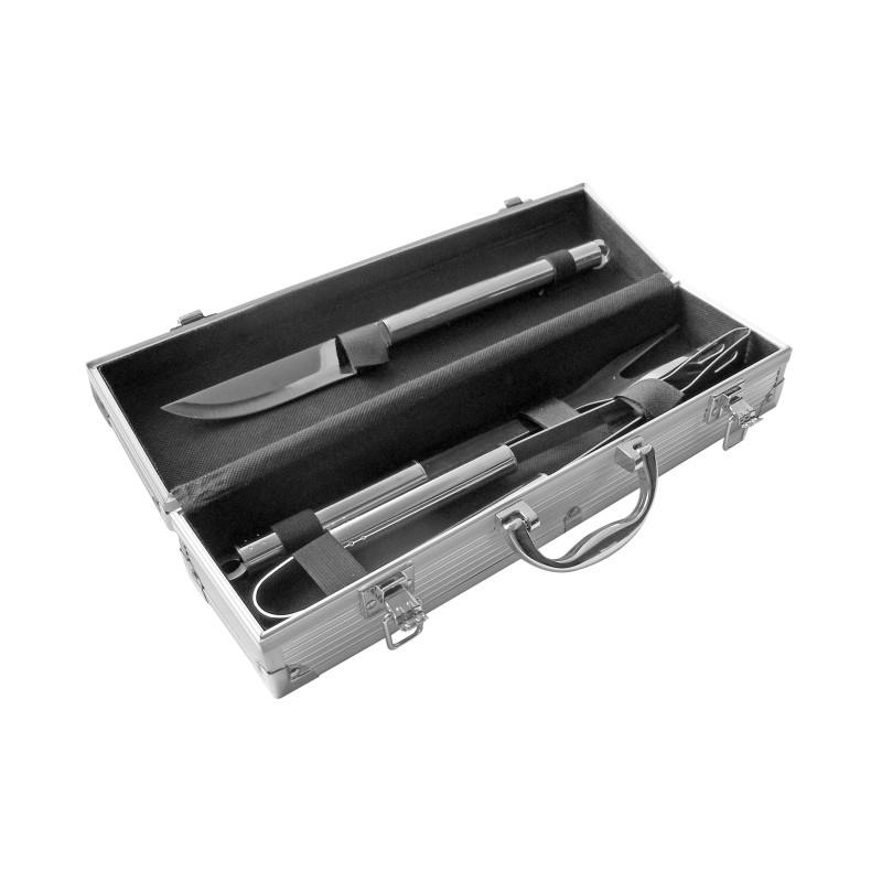 Set De Asado Bbq Metal Box