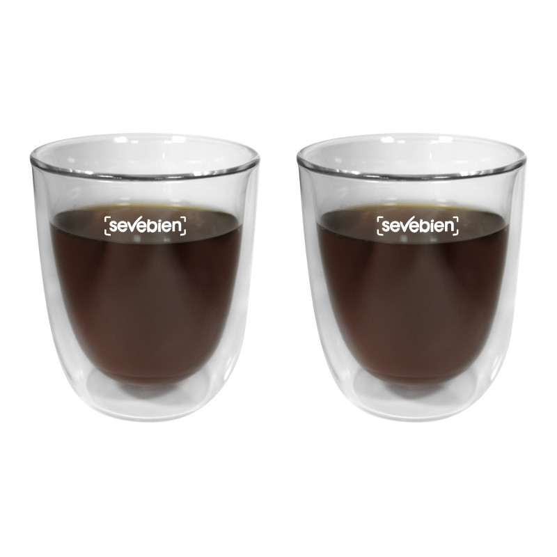 Set De Vasos De Vidrio Double||Hogar