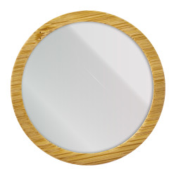 Espejo De BambÚ Circular Bella||Salud y Belleza